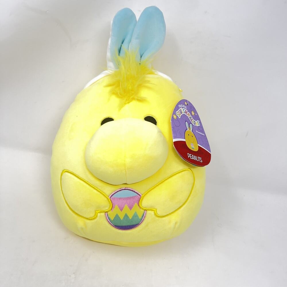 Squishmallows Peanuts Snoopy's Birdy Pal WOODSTOCK Holding Easter Egg 2023 NEW